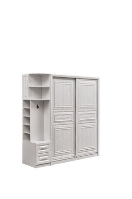서랍을 가진 OEM 방진 백색 Armoire, 실제적인 백색은 나무로 되는 옷장을 그렸습니다