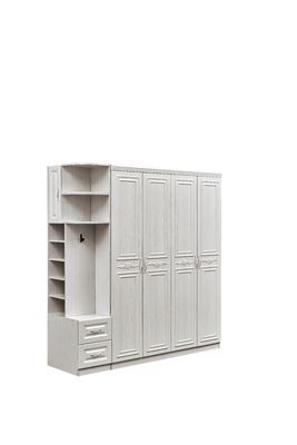 방진 Multiscene 침실을 위한 반대로 개악 백색 목제 Armoire 옷장